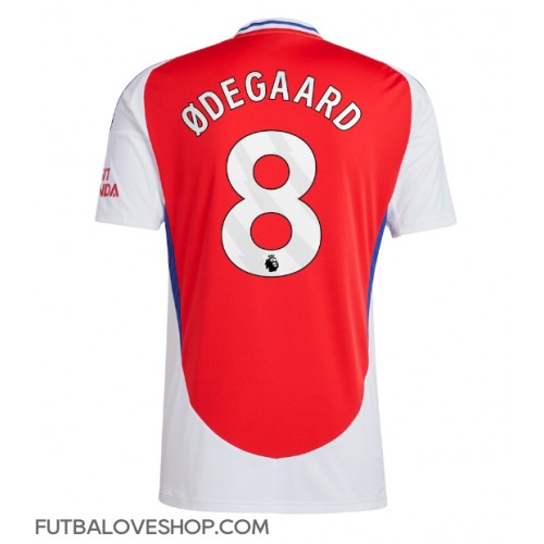 Dres Arsenal Martin Odegaard #8 Domáci 2024-25 Krátky Rukáv